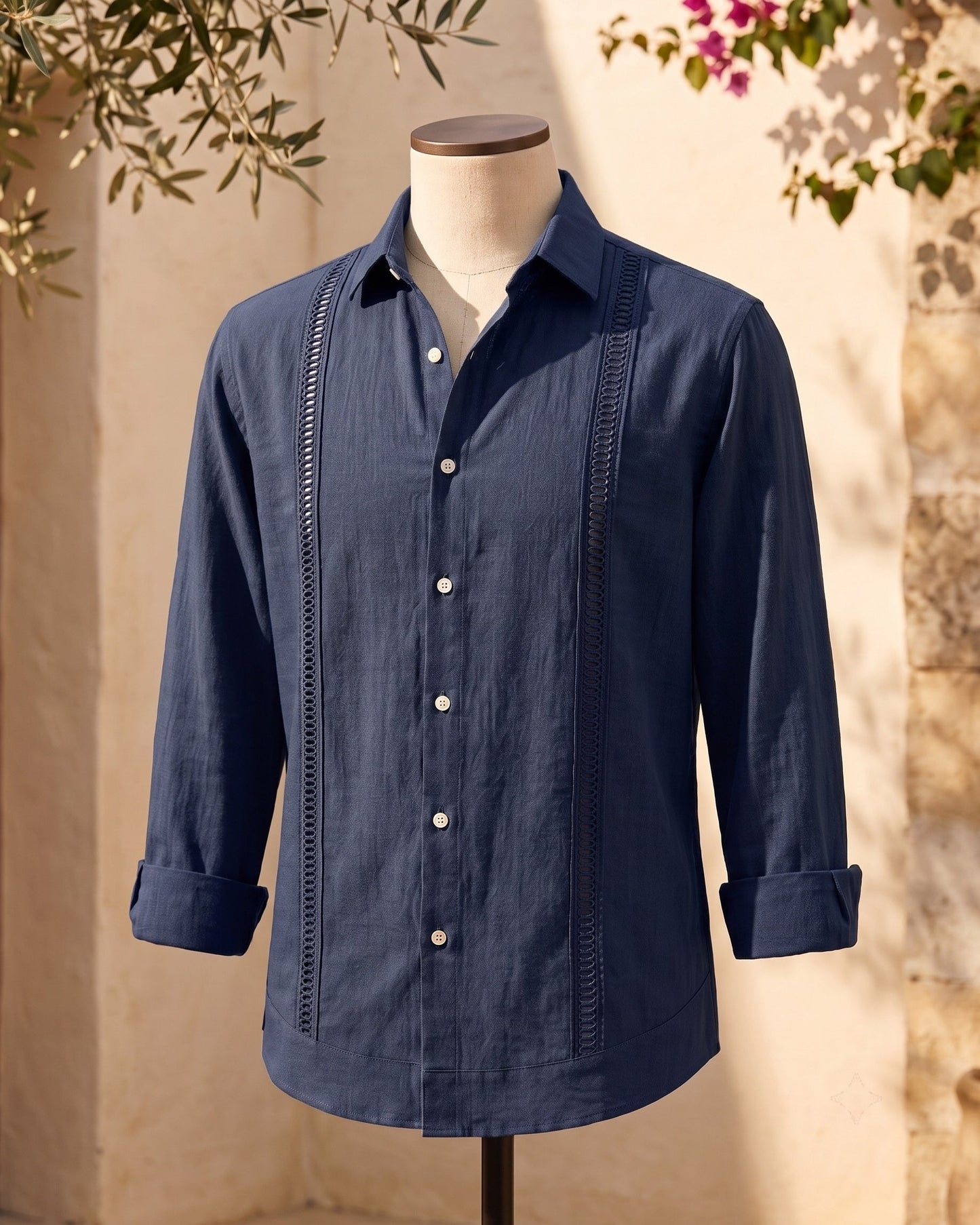 Enzo Linen Guayabera Shirt