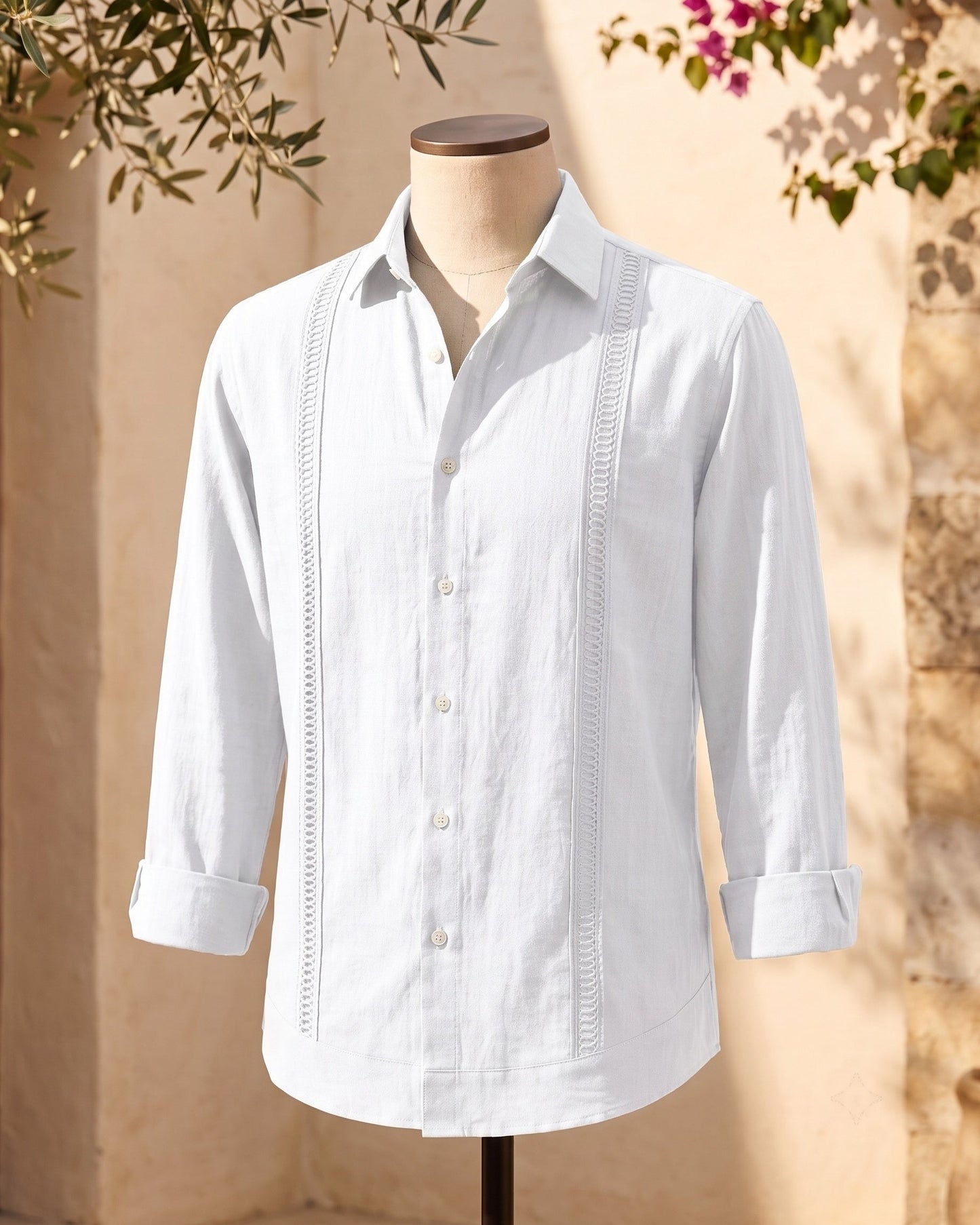 Enzo Linen Guayabera Shirt